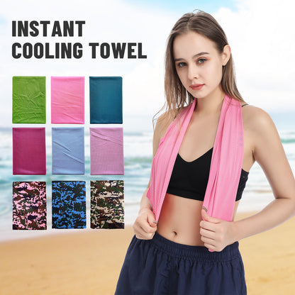 Cooling Towel for Neck and Face Cooling Towel for Hot Weather Quick Dry Workout Sweat Towel for Gym Soft Breathable Microfiber Towel Fitness Workout Camping Yoga Work