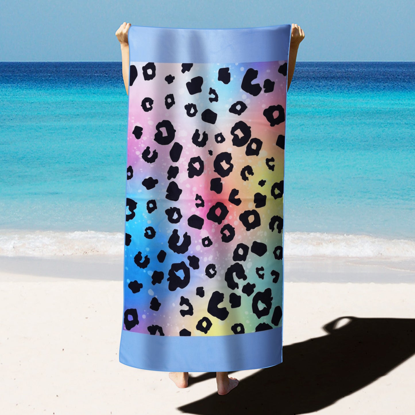 Large Oversized Beach Towel,Swimming Pool Towel Quick Dry, Soft Absorbent, Multifunctional Towel—Spots