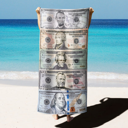 Large Oversized Beach Towel,Swimming Pool Towel Quick Dry, Soft Absorbent, Multifunctional Towel—Dollar