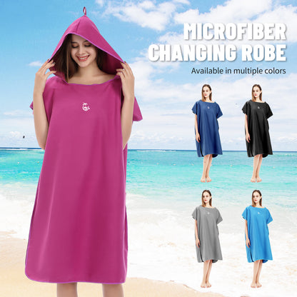 Cold and Cool Silk,Surf Poncho, Swimming Cape, Changing Bathrobe, Cloak, Diving, Beach and Seaside