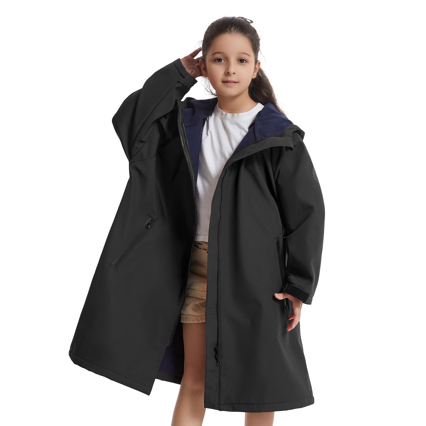 Diving cape,Windproof, keeping warm, absorbent and quick drying, suitable for autumn and winter, swimsuit jacket,  bathrobe coat