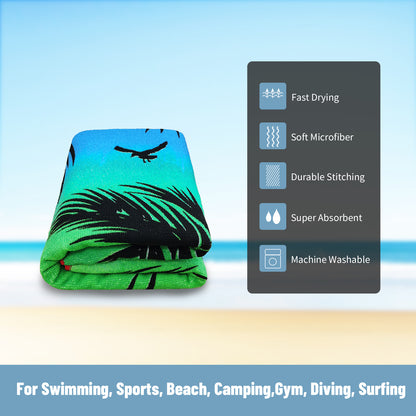 Large Oversized Beach Towel,Swimming Pool Towel Quick Dry, Soft Absorbent, Multifunctional Towel—Beach