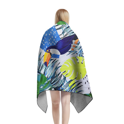 Large Oversized Beach Towel,Swimming Pool Towel Quick Dry, Soft Absorbent, Multifunctional Towel—Bird