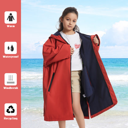 Diving cape,Windproof, keeping warm, absorbent and quick drying, suitable for autumn and winter, swimsuit jacket,  bathrobe coat