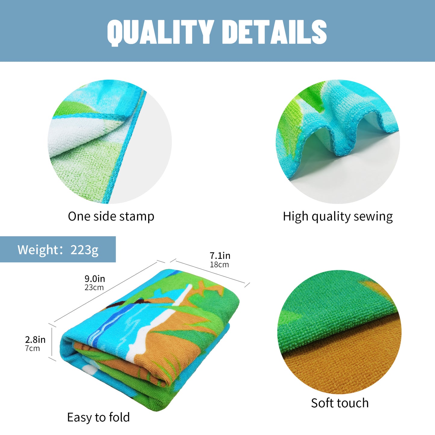 Large Oversized Beach Towel,Swimming Pool Towel Quick Dry,Bath Towel,Hand Towel, Multifunctional Towel——Summer Beach