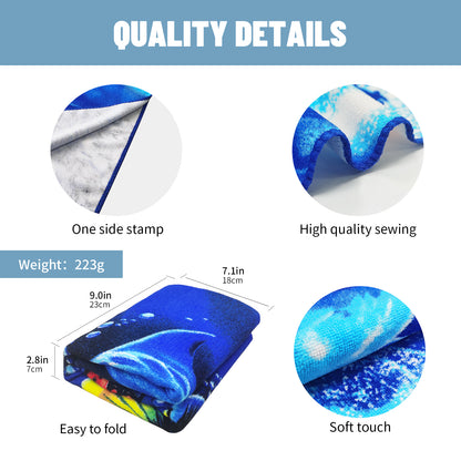 Large Oversized Beach Towel,Swimming Pool Towel Quick Dry,Soft Absorbent, Multifunctional Towel—Ocean