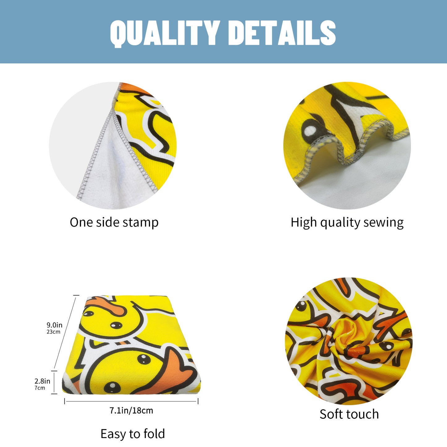 Large Oversized Beach Towel,Swimming Pool Towel Quick Dry, Soft Absorbent, Multifunctional Towel—Yellow Duck