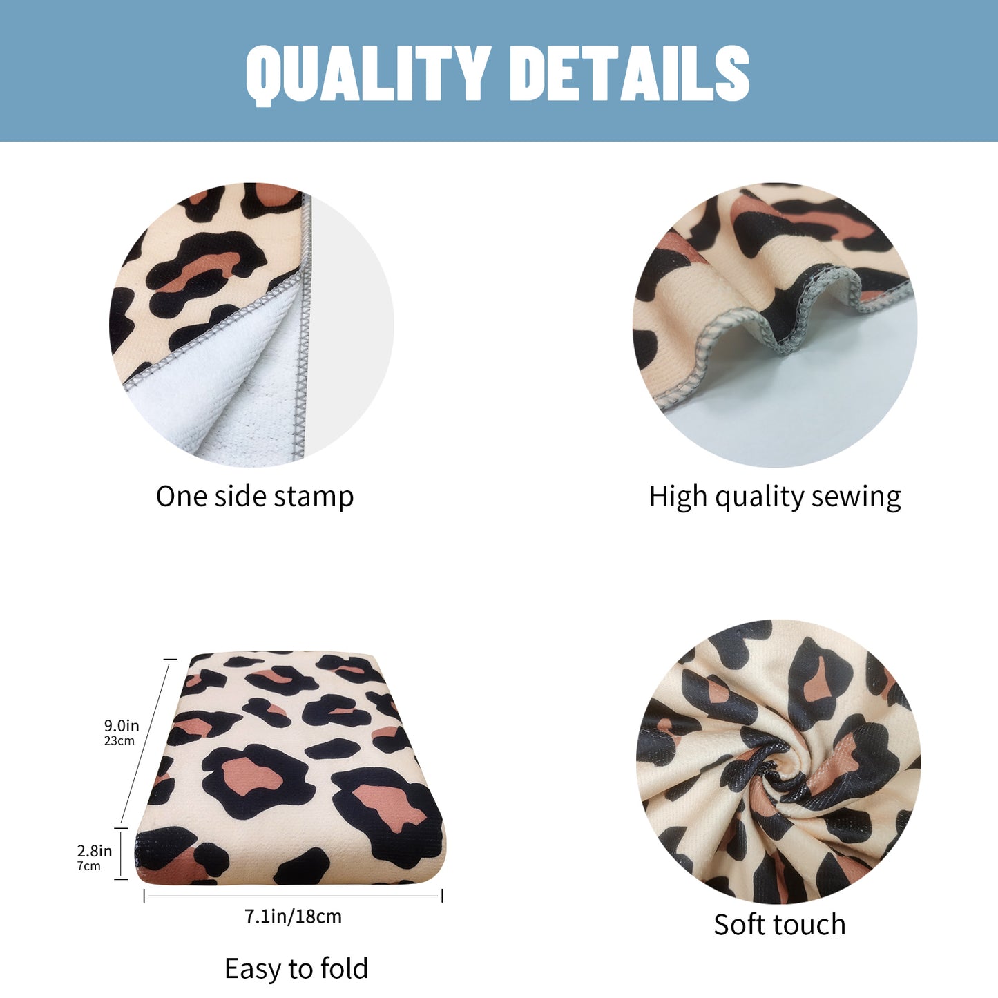 Large Oversized Beach Towel,Swimming Pool Towel Quick Dry, Soft Absorbent, Multifunctional Towel—Light Leopard Print