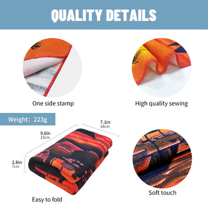 Large Oversized Beach Towel,Swimming Pool Towel Quick Dry, Soft Absorbent, Multifunctional Towel—Sunset Glow