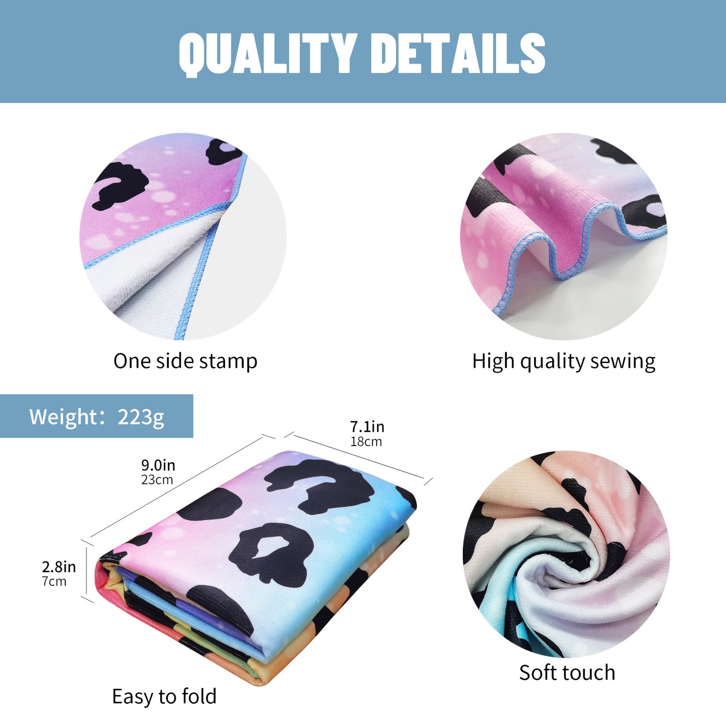 Large Oversized Beach Towel,Swimming Pool Towel Quick Dry, Soft Absorbent, Multifunctional Towel—Spots