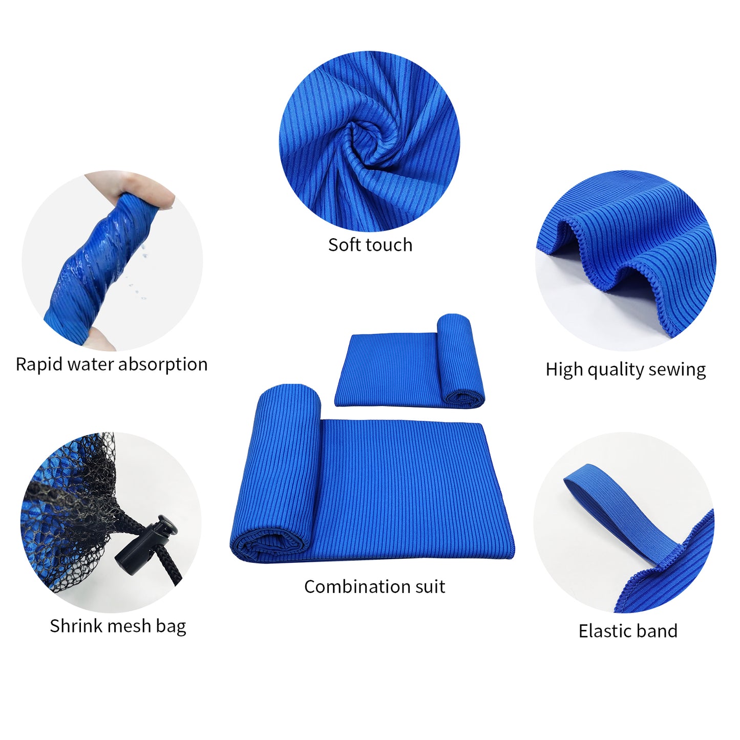 Quick Dry Travel Towel Blanket, Soft Microfiber Camping Towel, Blankets For Sports Swimming Gym Yoga