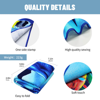 Large Oversized Beach Towel,Swimming Pool Towel Quick Dry, Soft Absorbent, Multifunctional Towel—Underwater