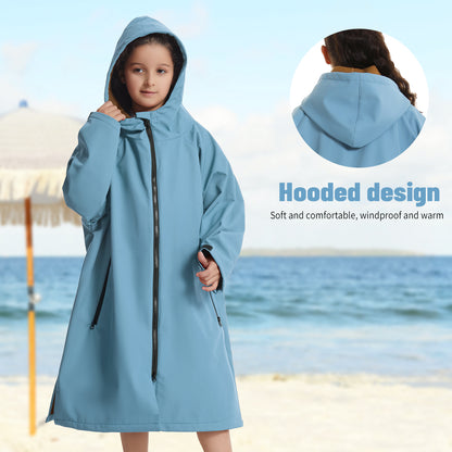 Diving cape,Windproof, keeping warm, absorbent and quick drying, suitable for autumn and winter, swimsuit jacket,  bathrobe coat