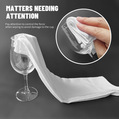 Glass Microfiber Cleaning Cloth with Absorbent and Lint Free Material - Large Wine Glass Polishing Cloth - Glassware Cleaning Products - 20"x31" Microfiber Cloth