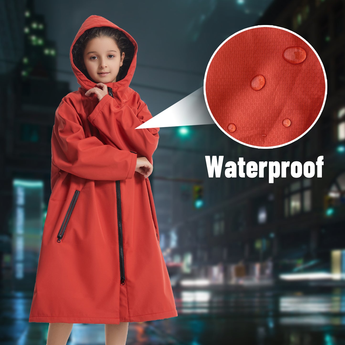 Diving cape,Windproof, keeping warm, absorbent and quick drying, suitable for autumn and winter, swimsuit jacket,  bathrobe coat