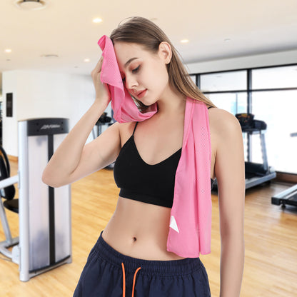 Cooling Towel for Neck and Face Cooling Towel for Hot Weather Quick Dry Workout Sweat Towel for Gym Soft Breathable Microfiber Towel Fitness Workout Camping Yoga Work