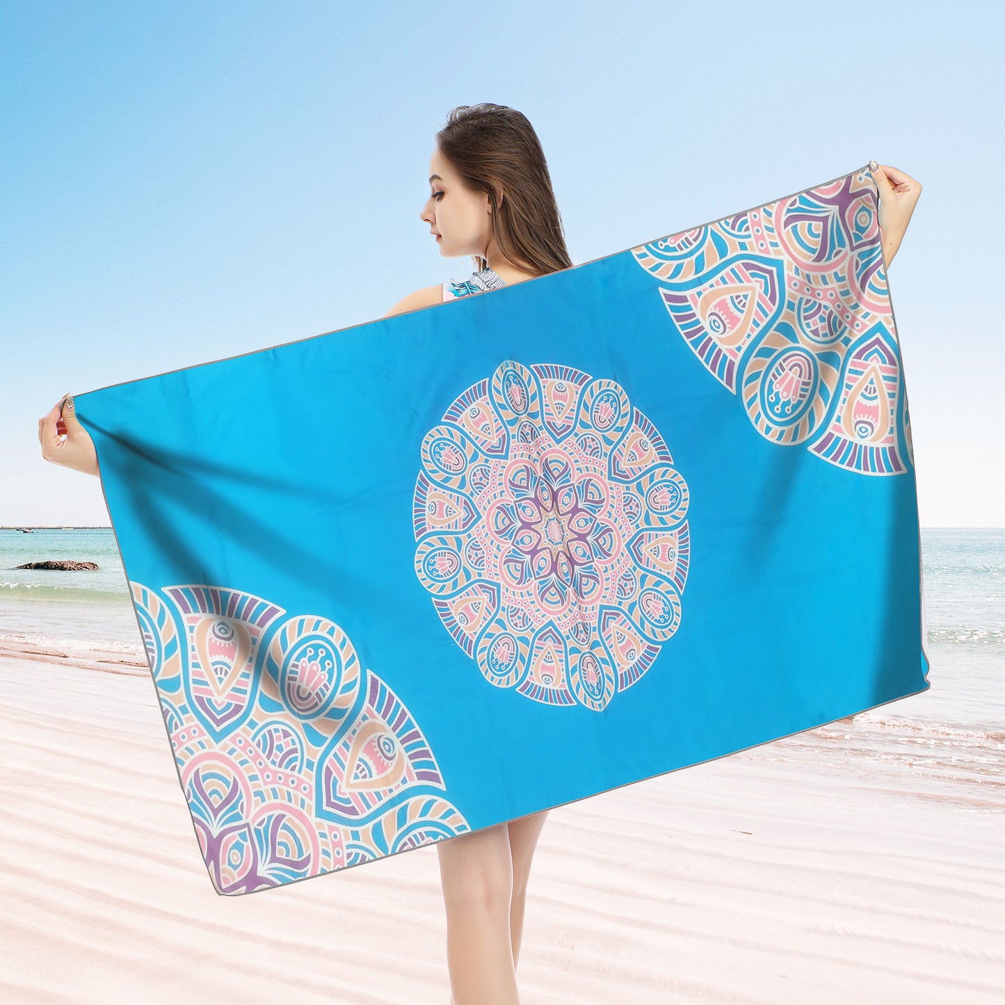 Large Oversized Beach Towel,Swimming Pool Towel Quick Dry, Soft Absorbent, Multifunctional Towel—Namei