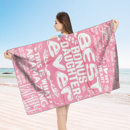 Large Oversized Beach Towel,Swimming Pool Towel Quick Dry, Soft Absorbent, Multifunctional Towel—Best Ever