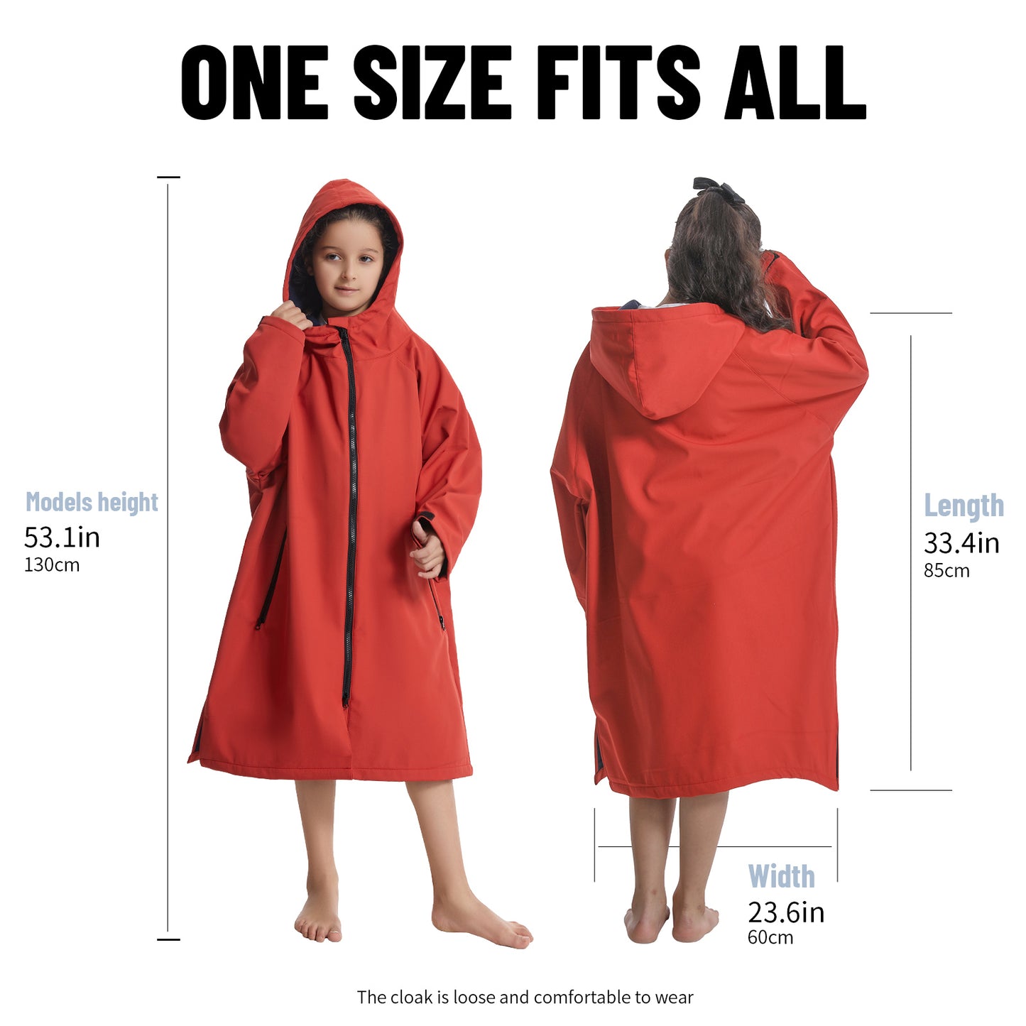 Diving cape,Windproof, keeping warm, absorbent and quick drying, suitable for autumn and winter, swimsuit jacket,  bathrobe coat