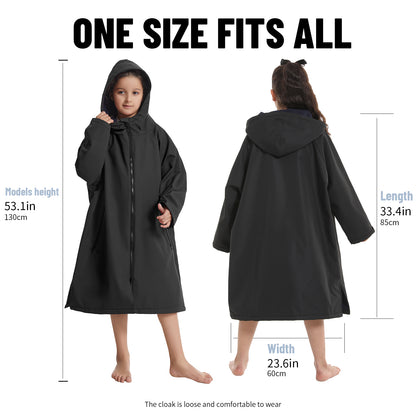 Diving cape,Windproof, keeping warm, absorbent and quick drying, suitable for autumn and winter, swimsuit jacket,  bathrobe coat