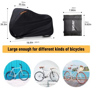 Secure Your Bike with Waterproof Outdoor Bicycle Cover - Rain, Sun, UV, Dust & Wind Protection + Lock Hole for Mountain & Electric Bikes