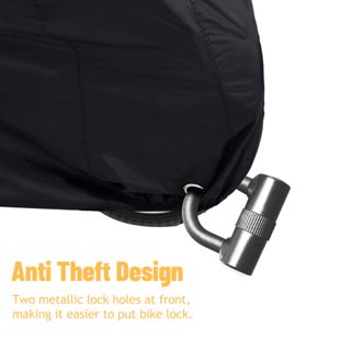 Secure Your Bike with Waterproof Outdoor Bicycle Cover - Rain, Sun, UV, Dust & Wind Protection + Lock Hole for Mountain & Electric Bikes