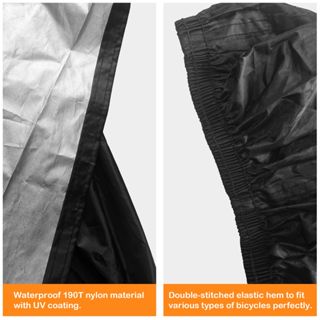 Secure Your Bike with Waterproof Outdoor Bicycle Cover - Rain, Sun, UV, Dust & Wind Protection + Lock Hole for Mountain & Electric Bikes