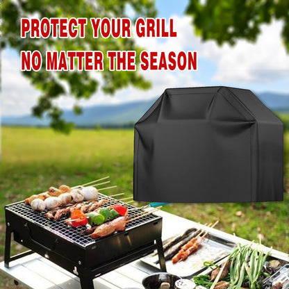 1pc Grill Cover, BBQ Grill Cover, Fit Most Brand, Waterproof, Weather Resistant, Rip-Proof, Anti-UV, Fade Resistant, With Adjustable Velcro Strap, Gas Grill Cover For Weber, Char Broil, Nexgrill Grills