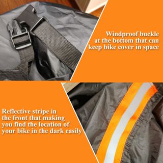 Secure Your Bike with Waterproof Outdoor Bicycle Cover - Rain, Sun, UV, Dust & Wind Protection + Lock Hole for Mountain & Electric Bikes