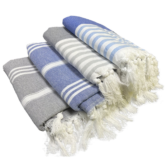 Türkiye cotton towel, Tassel pendant, Striped Beach Towel Oversized, Tablecloth, Bed Flag