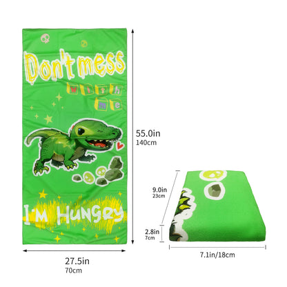 Large Oversized Beach Towel,Swimming Pool Towel Quick Dry, Soft Absorbent, Multifunctional Towel—Little Dinosaur