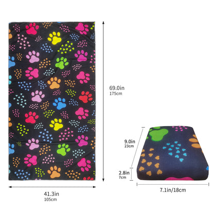 Large Oversized Beach Towel,Swimming Pool Towel Quick Dry, Soft Absorbent, Multifunctional Towel—Paw Print