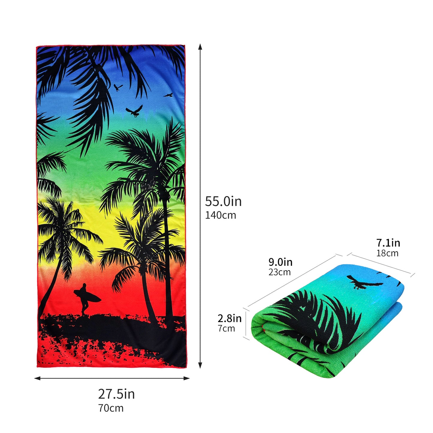 Large Oversized Beach Towel,Swimming Pool Towel Quick Dry, Soft Absorbent, Multifunctional Towel—Beach